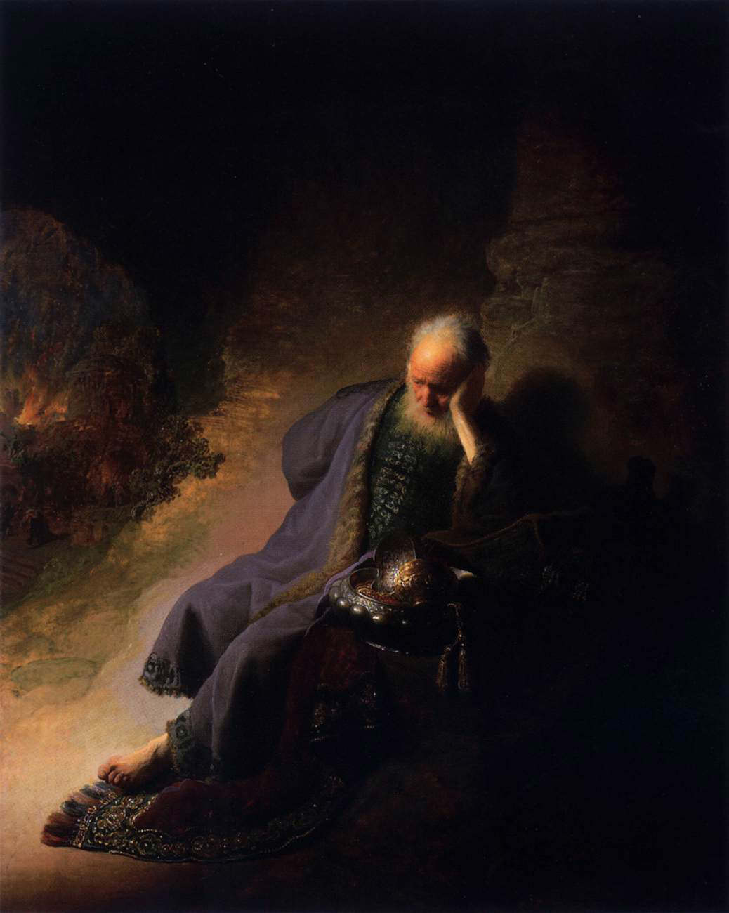  Jeremiah lamenting the destruction of Jerusalem 