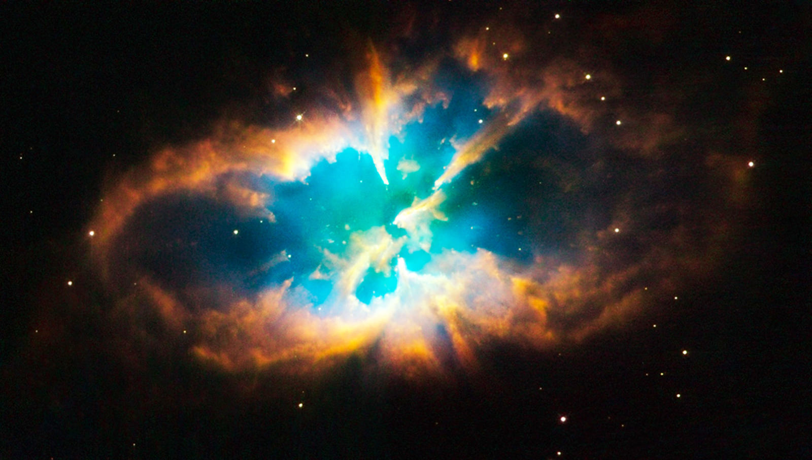 Nebula within a cluster